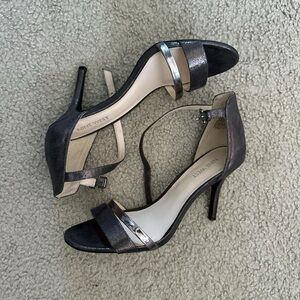 Nine West Metallic Black Heels